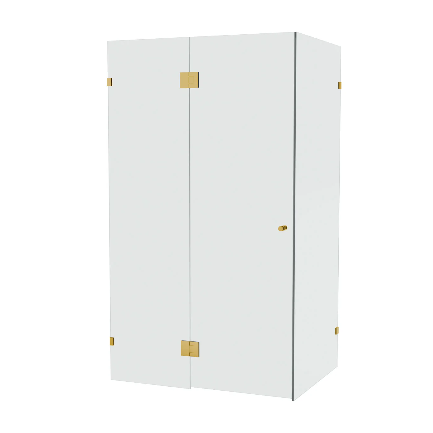 10mm Frameless Shower Screen Front & Return 1200x900mm - Image 2