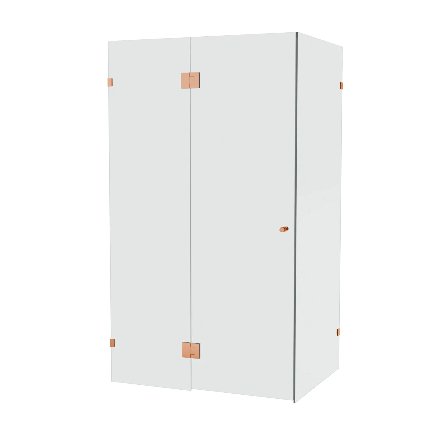 10mm Frameless Shower Screen Front & Return 1200x900mm - Image 3