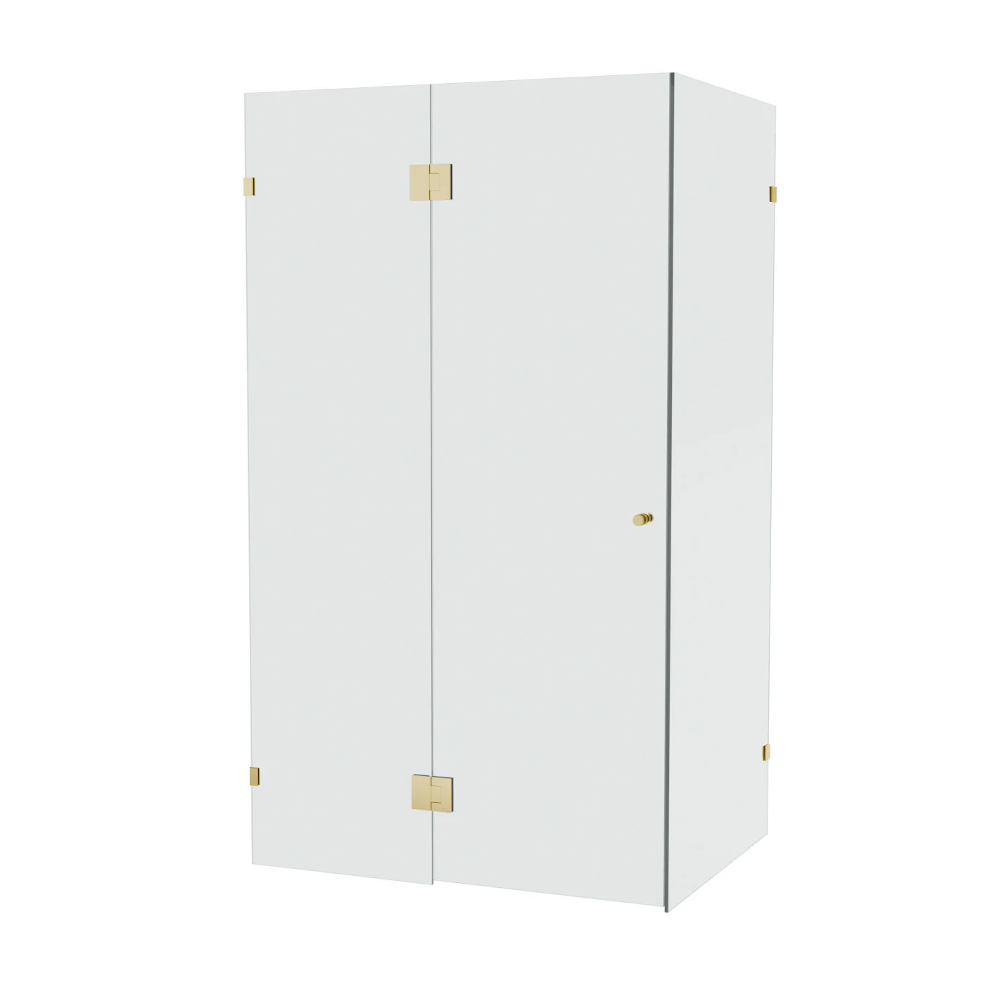 10mm Frameless Shower Screen Front & Return 1200x900mm - Image 4