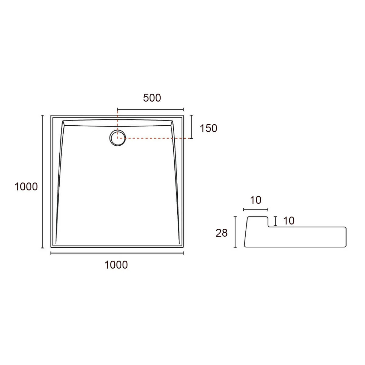 Akril Torbex Low Profile SMC Shower Base - Image 5