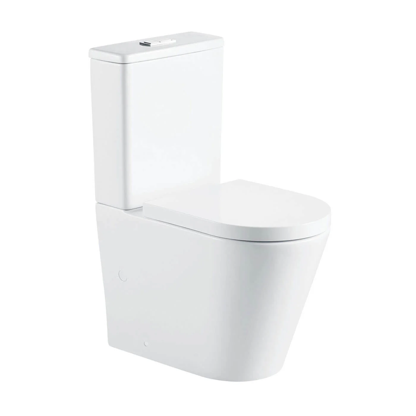 Aluca Rimless Tornado Flush Back to Wall Toilet - Image 2