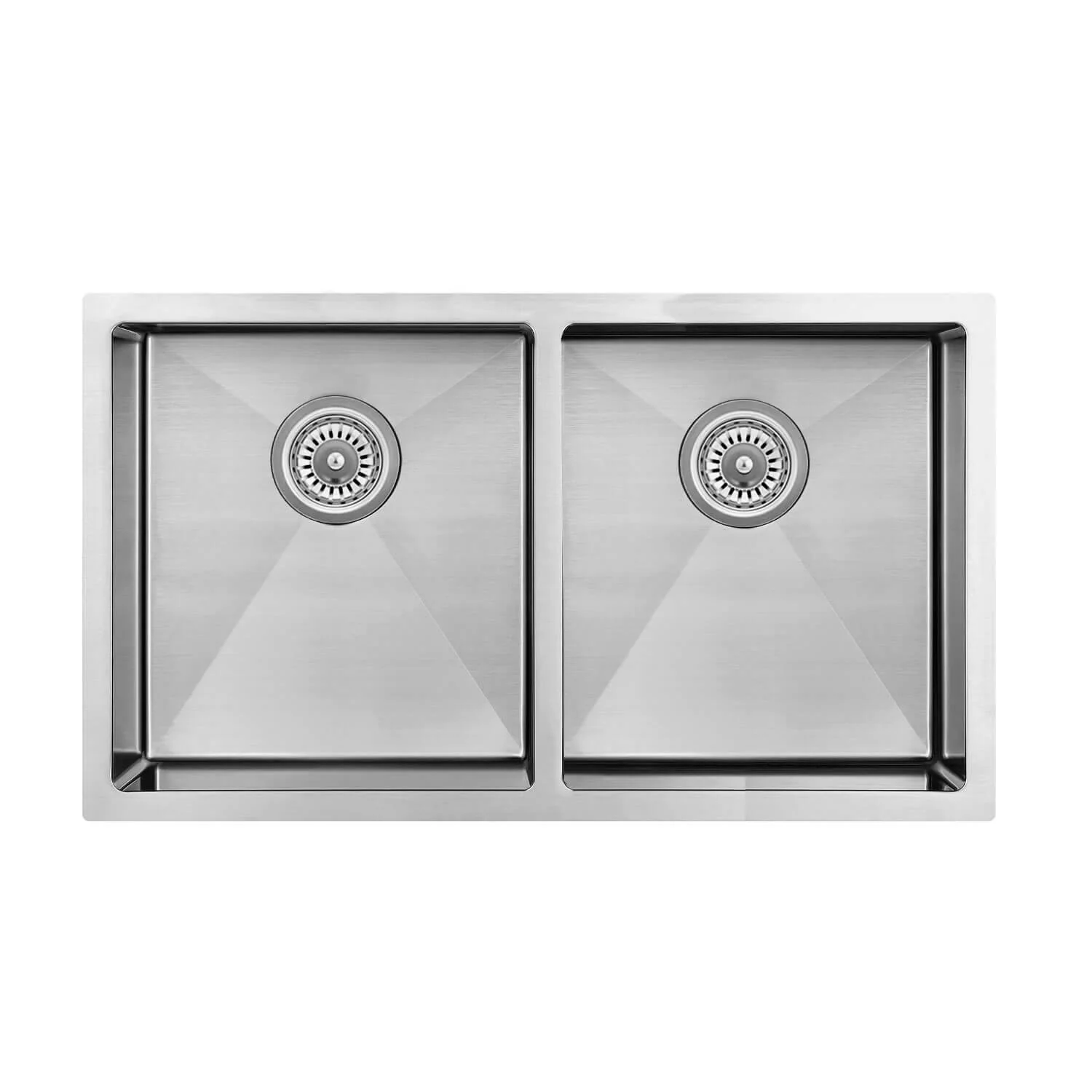 Atlas Double Bowl Stainless Steel Sink 760x450x250mm - Image 2