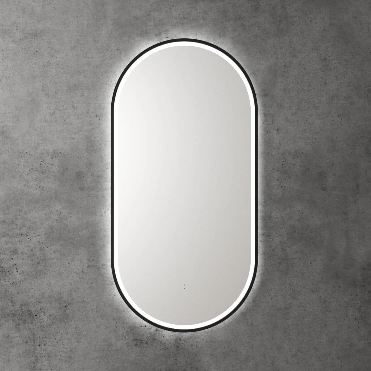Beau Oval Framed Backlit LED Mirror 450x900mm - Image 6