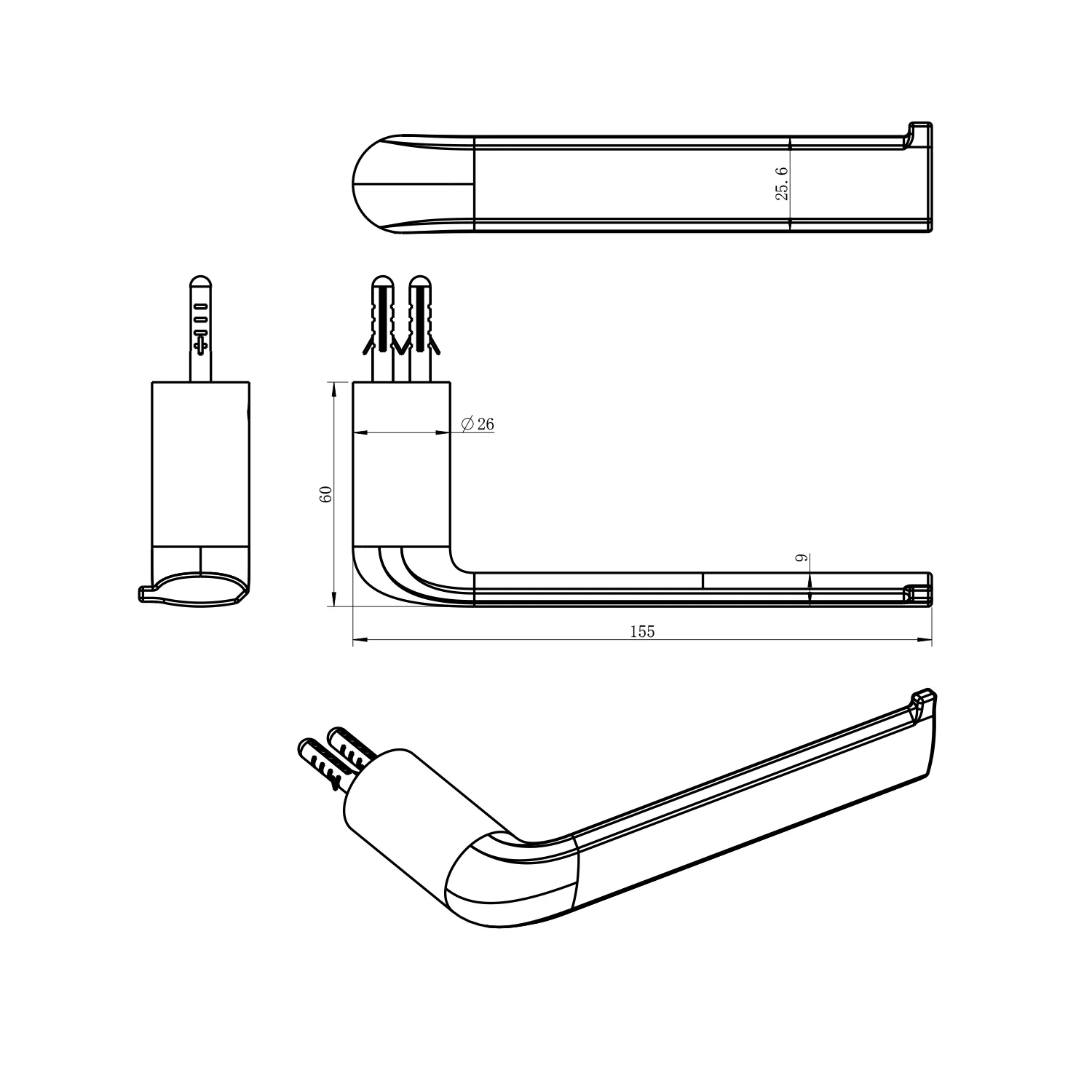 Berlin Toilet Roll Holder - Image 6