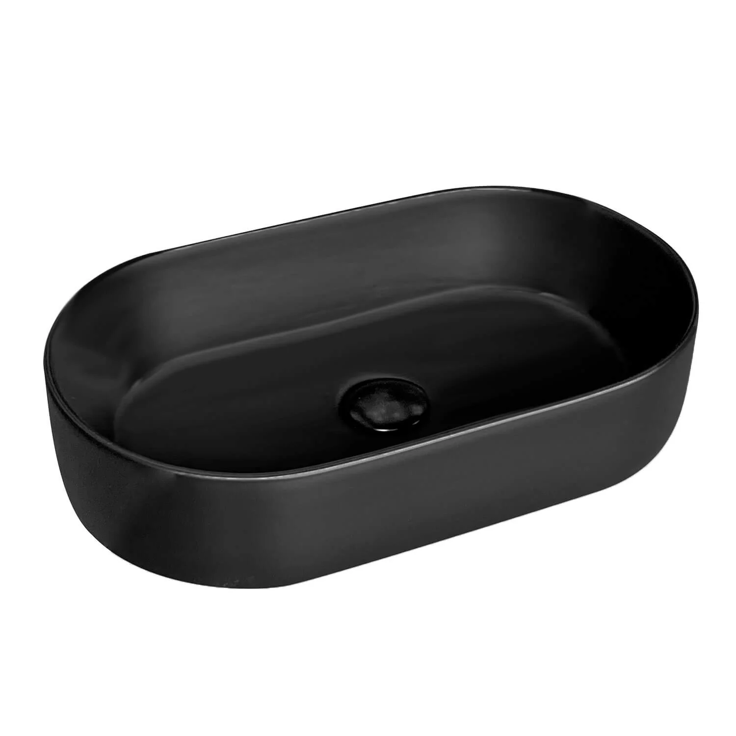 Berlin Pill Oval Above Counter Ceramic Basin 520mm - Image 3