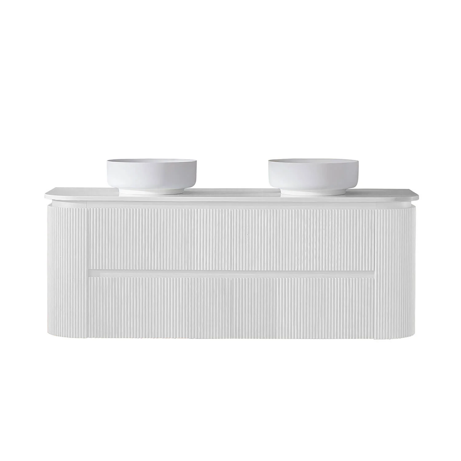 Bristol Curved Fluted Wall Hung Vanity - Image 8