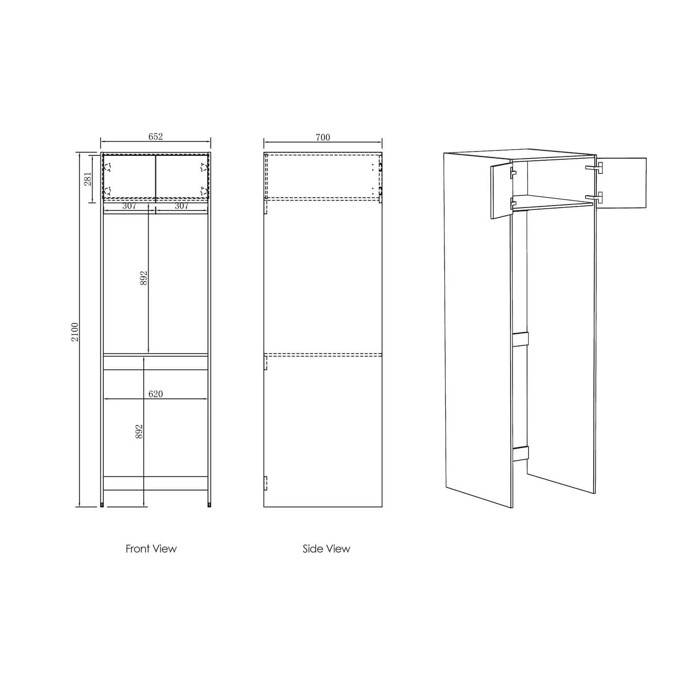 Byron Laundry Cabinet Kit 1715mm - Image 12