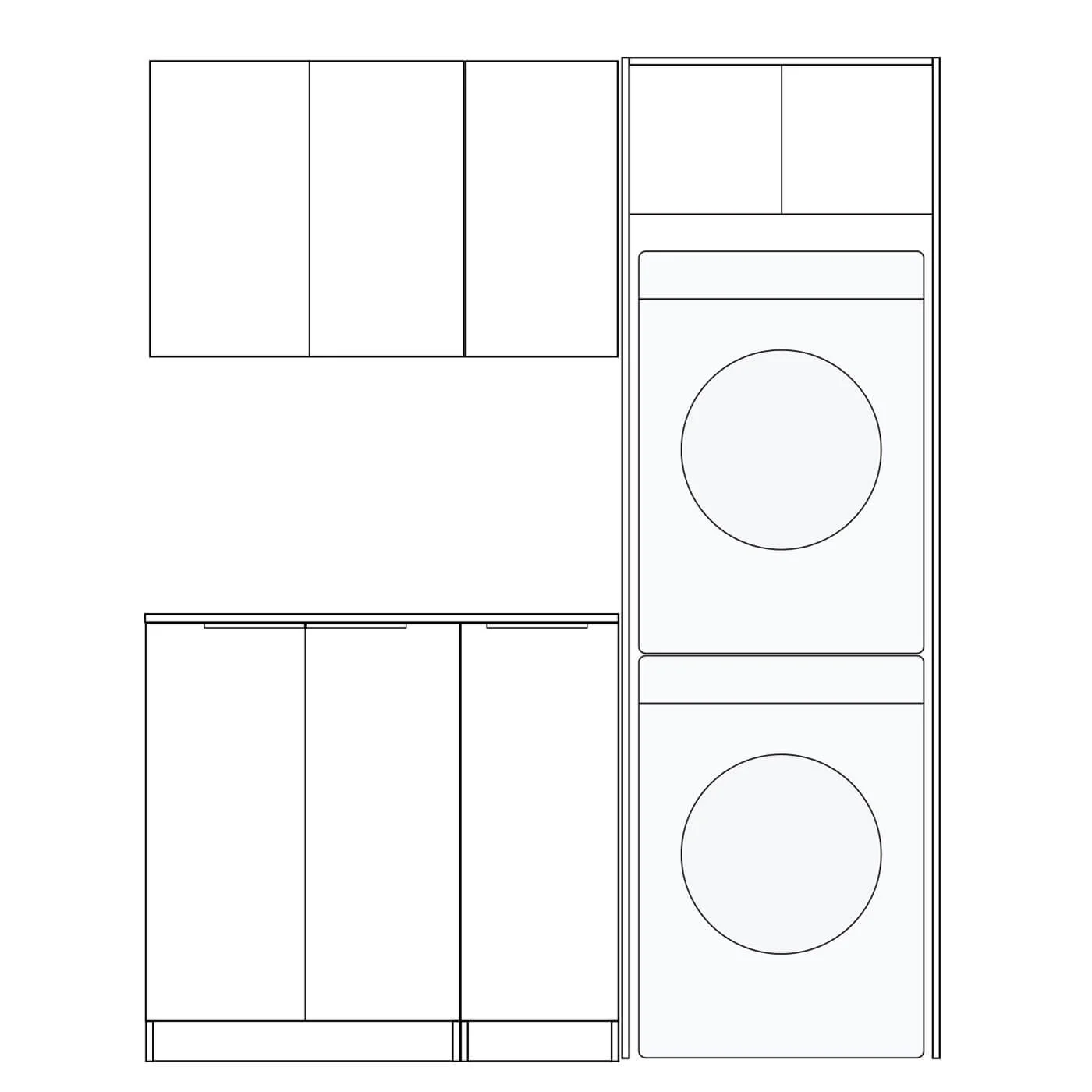 Byron Laundry Cabinet Kit 1715mm - Image 7