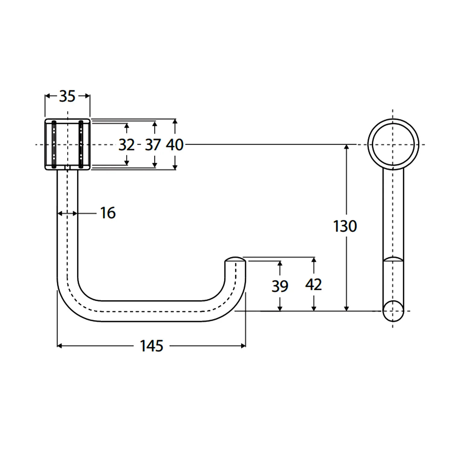 Care Toilet Roll Holder for Grab Rails - Image 8