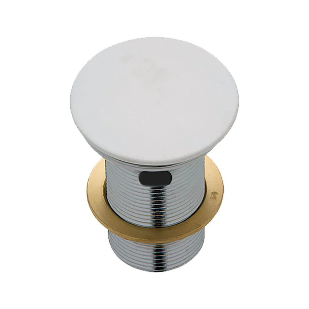 Cast Stone White Pop-Up Waste 32mm - Image 2