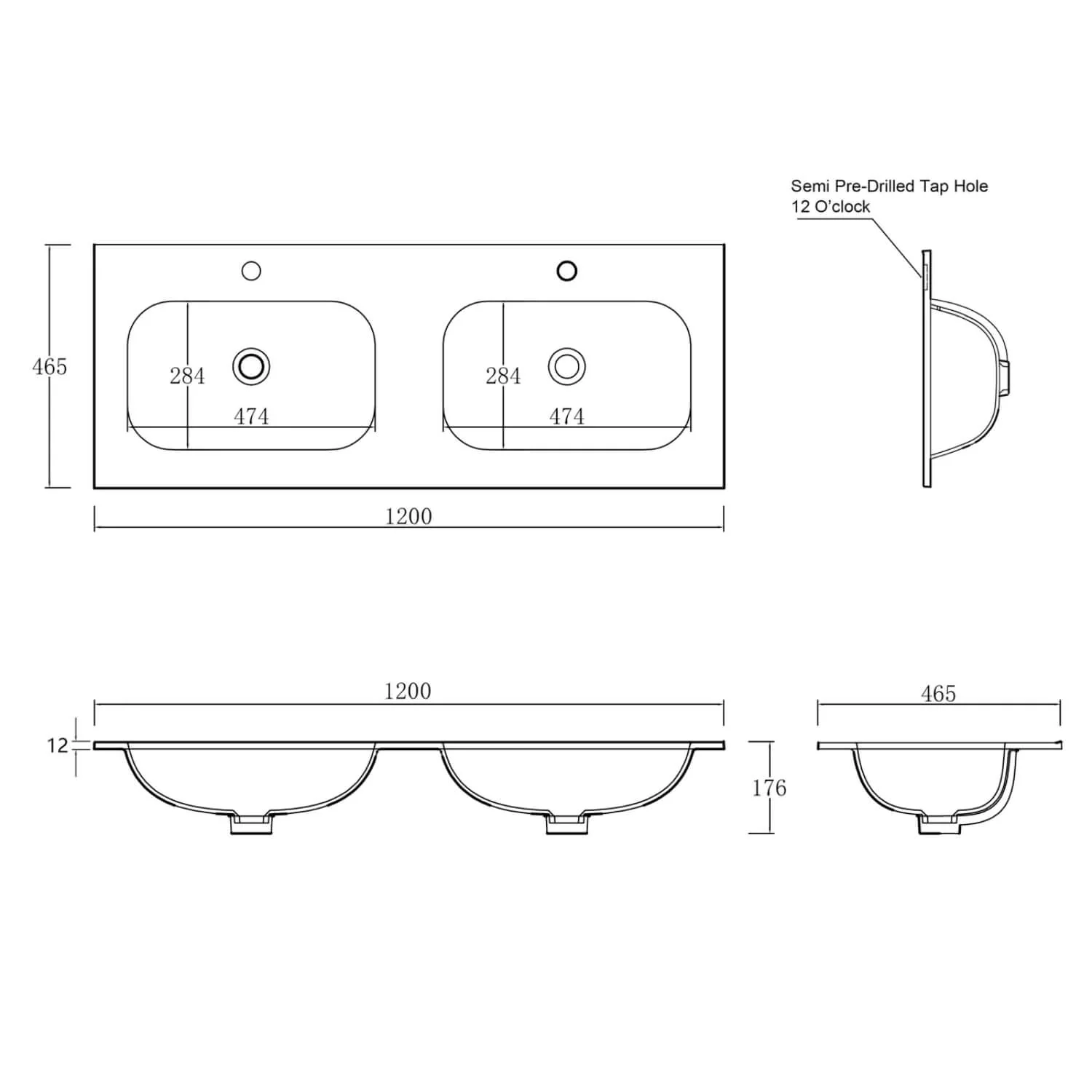 Chloe Silk Moulded Vanity Benchtop - Image 12