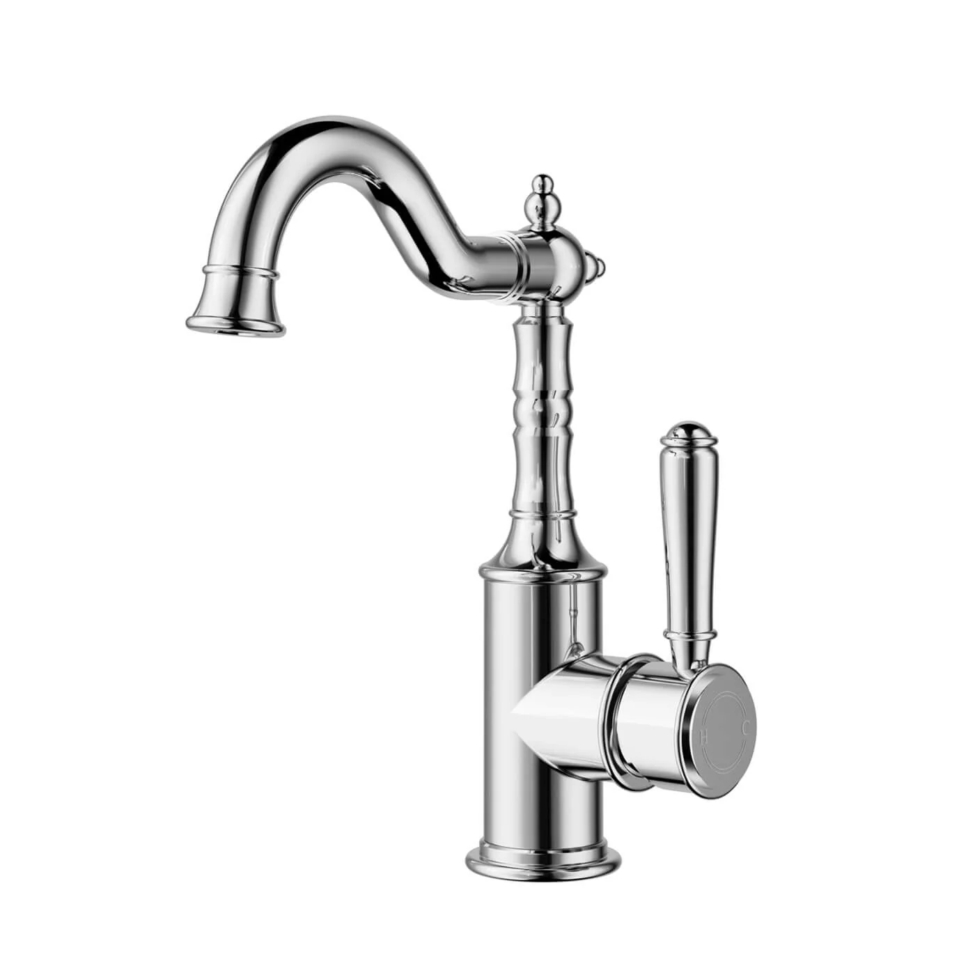 Clasico Brass Handle Basin Mixer - Image 2