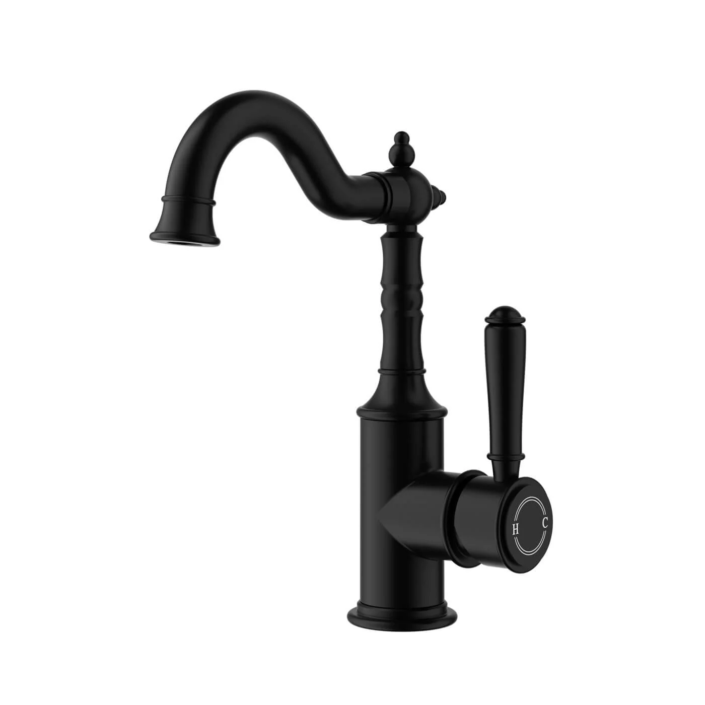 Clasico Brass Handle Basin Mixer - Image 3