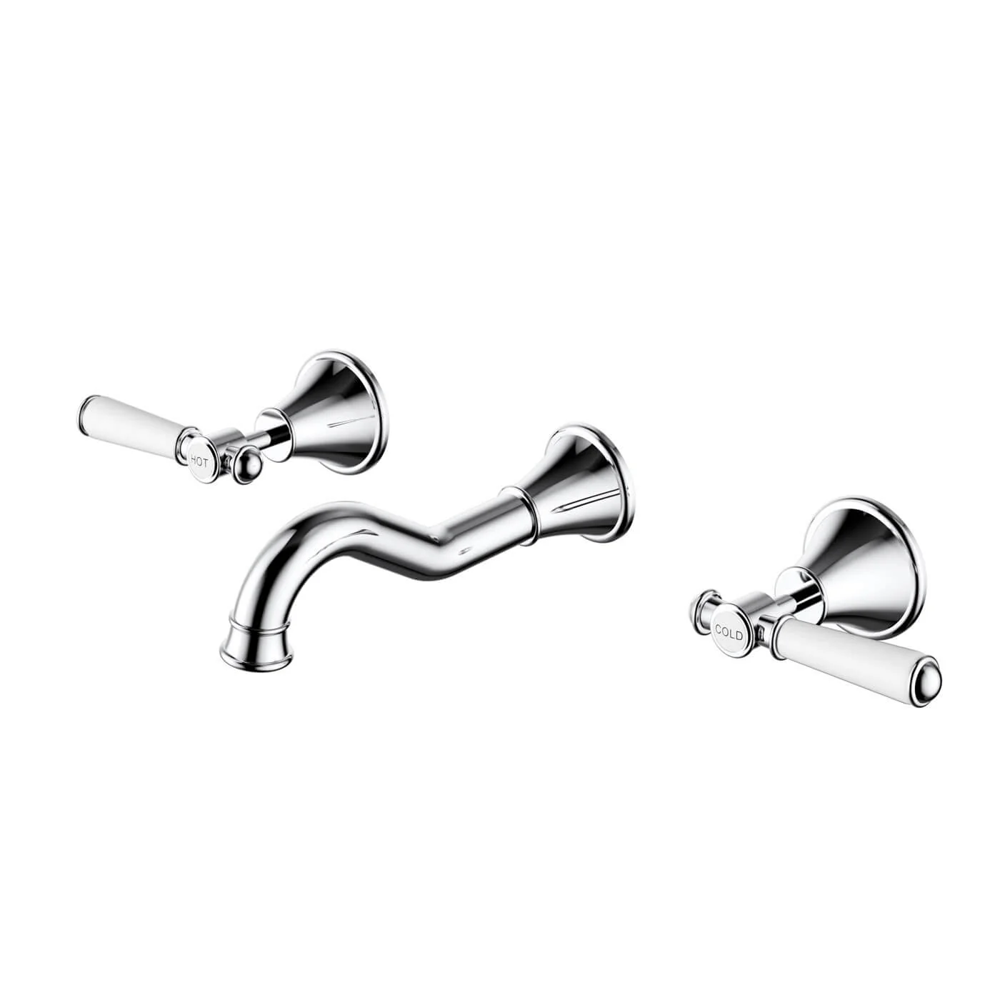 Clasico Ceramic Handle Assembly Tap Wall Set - Image 3