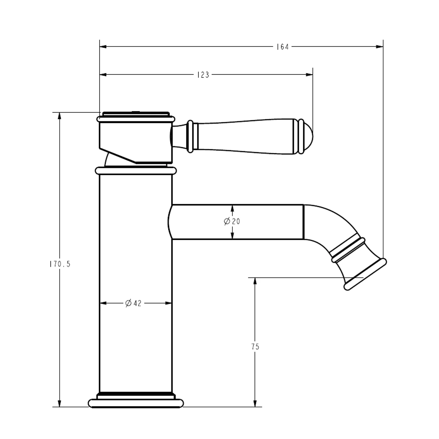 Clasico Short Basin Mixer - Image 9