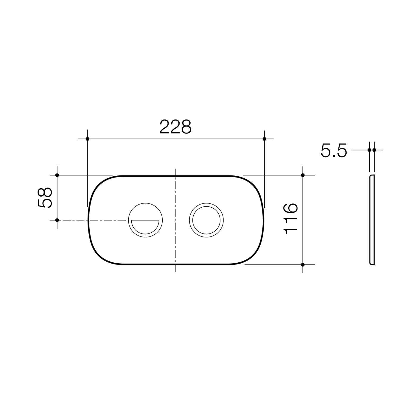 Contura II Invisi In Wall Flush Button - Image 7