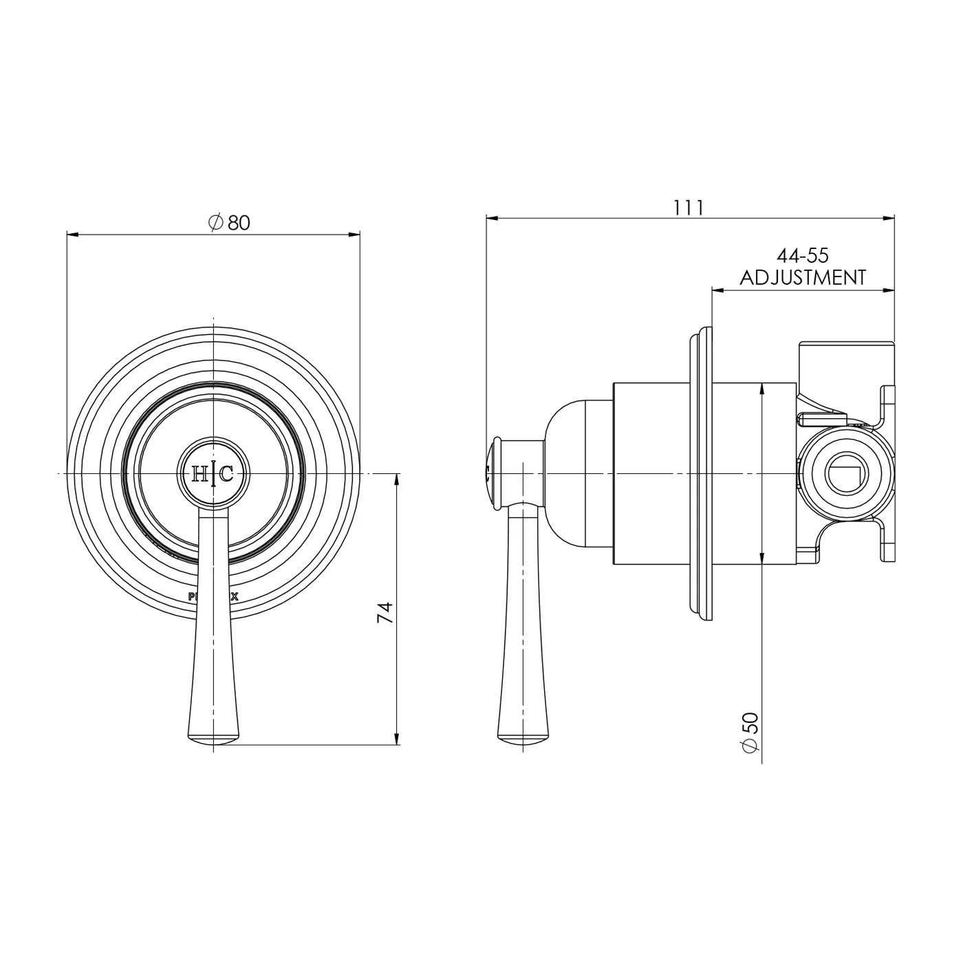 Cromford SwitchMix Wall Mixer - Image 6