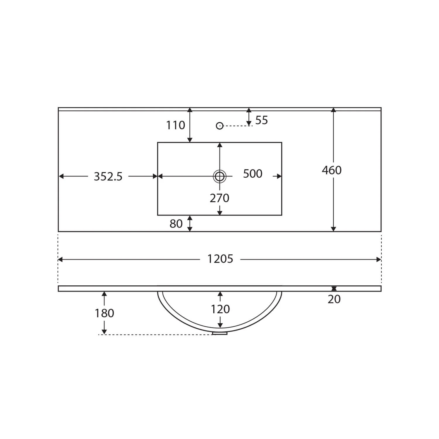 Dolce Vanity Ceramic Benchtop Sink - Image 17