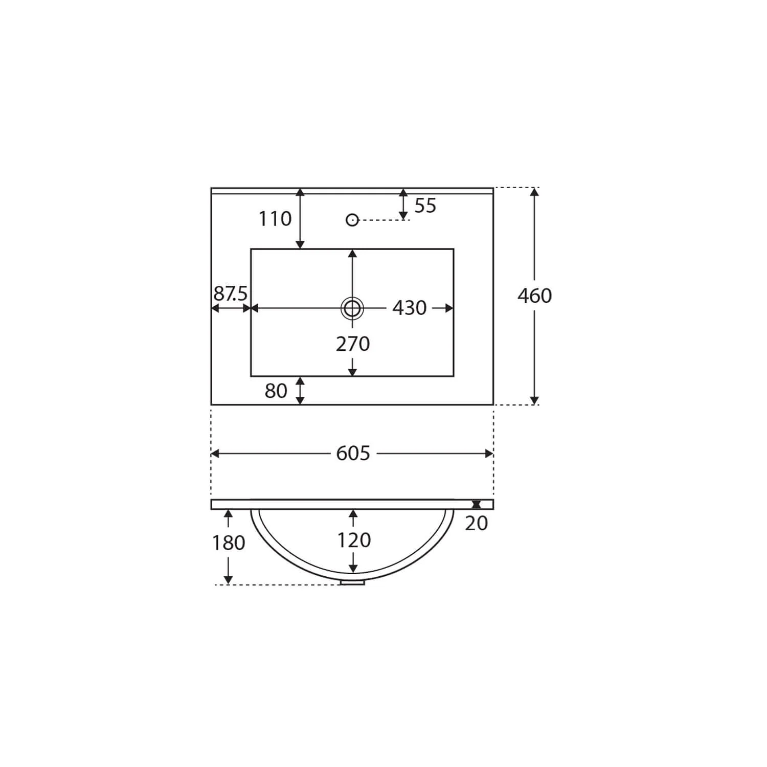 Dolce Vanity Ceramic Benchtop Sink - Image 18