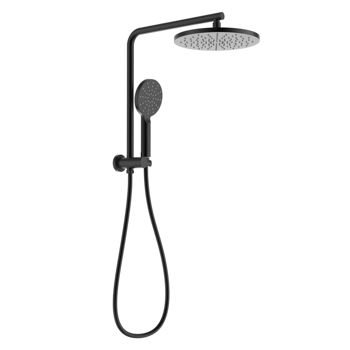 Eli Round Mini Twin Rainhead Handset Shower Set - Image 2