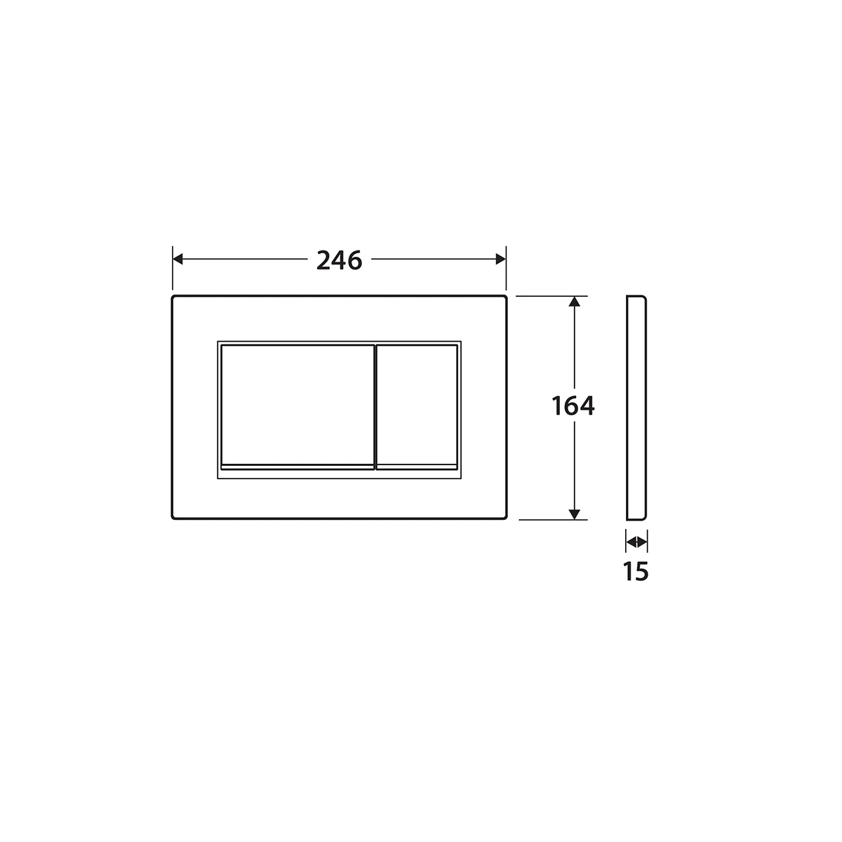 Elza Extra High In Wall Toilet Geberit Sigma 30 Package - Image 6