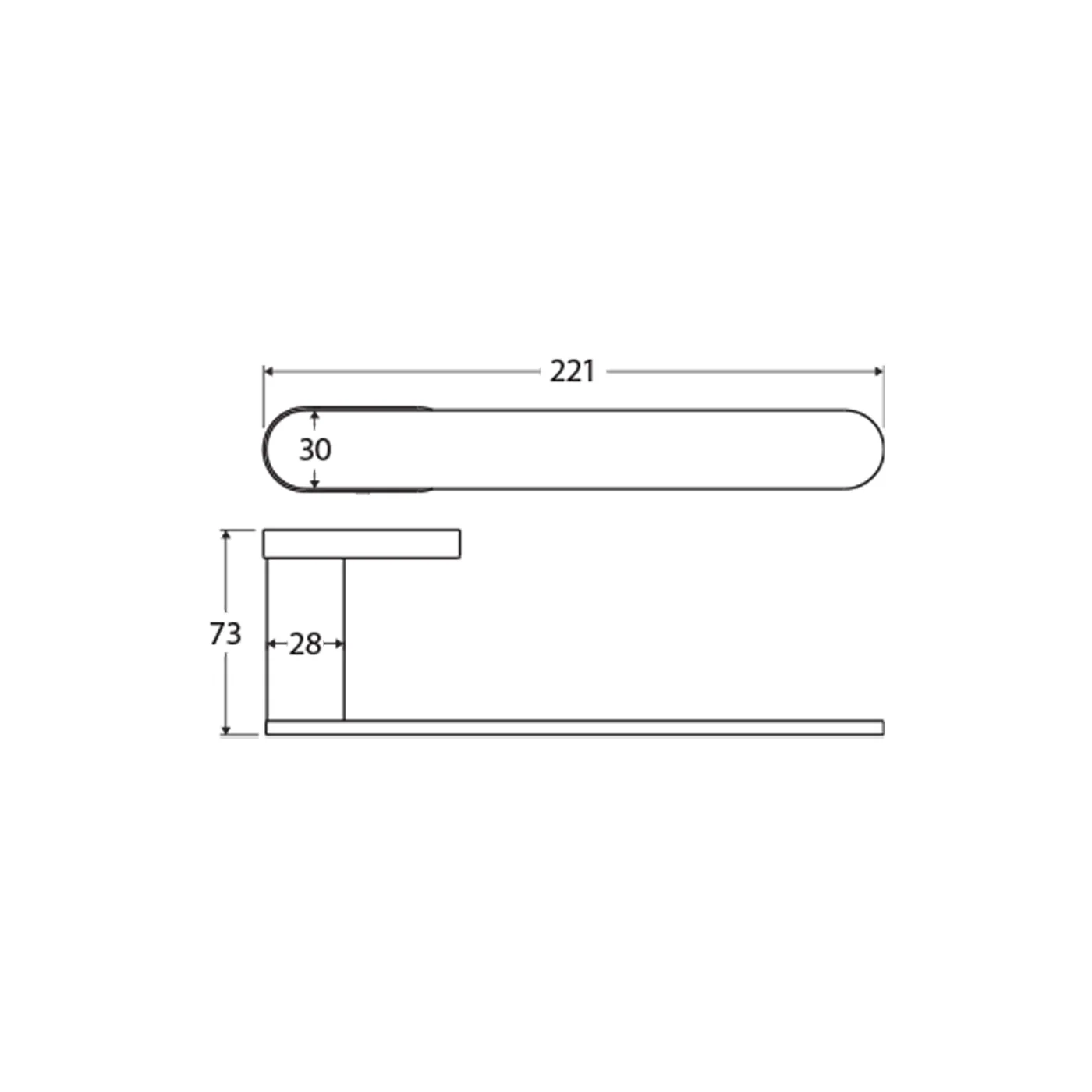 Empire Slim Hand Towel Holder - Image 6