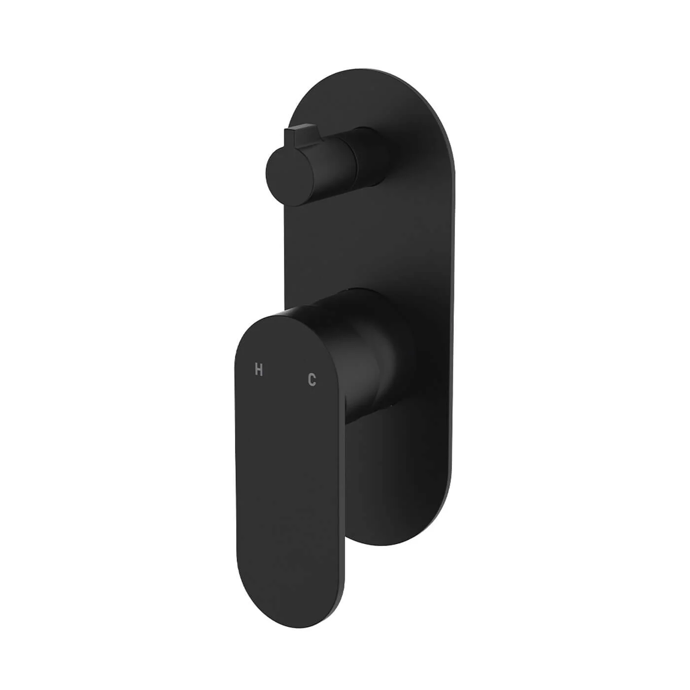 Empire Slim Single Backplate Diverter Wall Mixer - Image 4