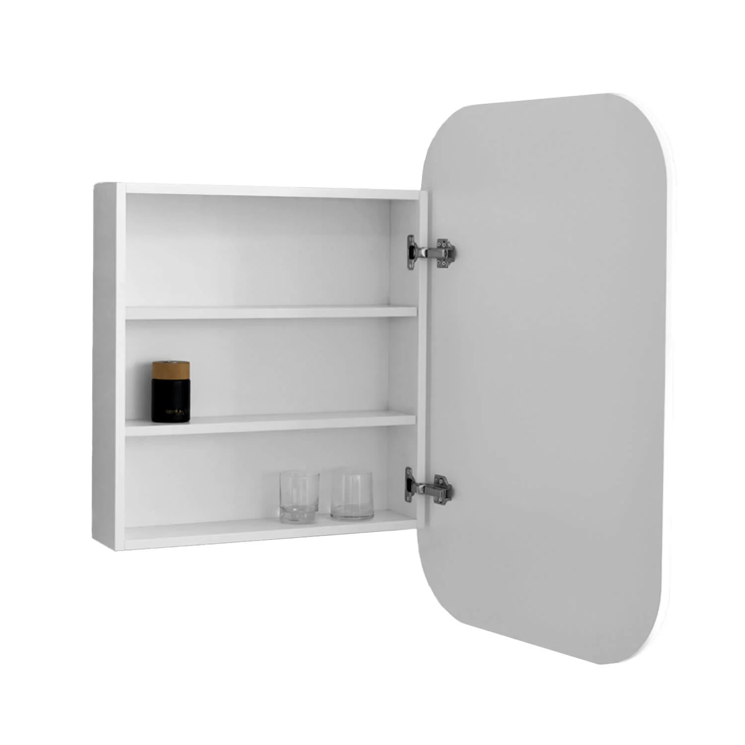 Eric Rectangular Mirror Cabinet 600x900mm - Image 2