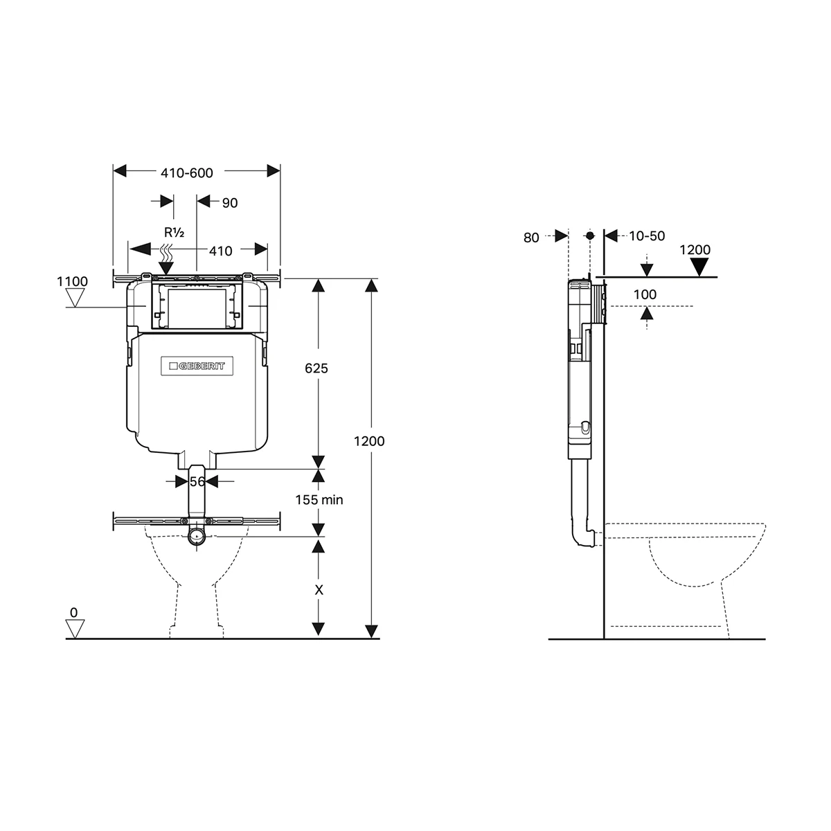 Geberit Sigma 8 Concealed In Wall Cistern - Image 3