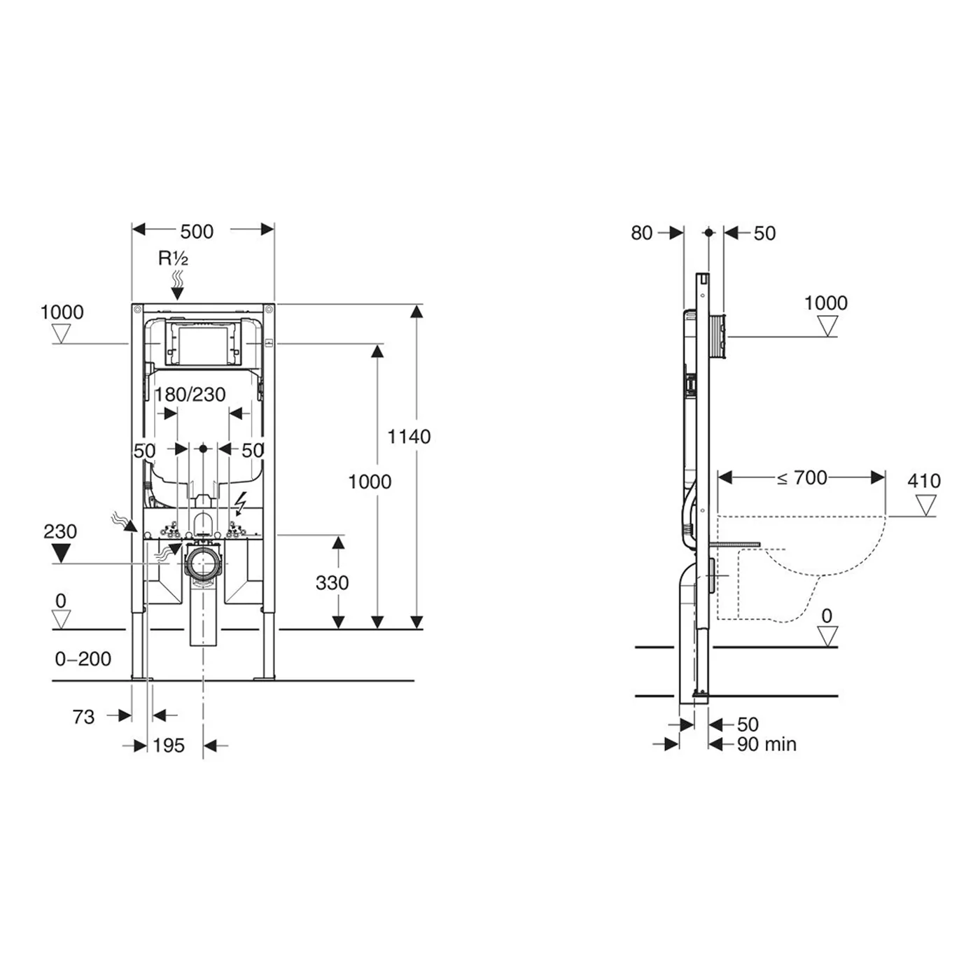Geberit Sigma 8 Wall Hung Cistern - Image 2