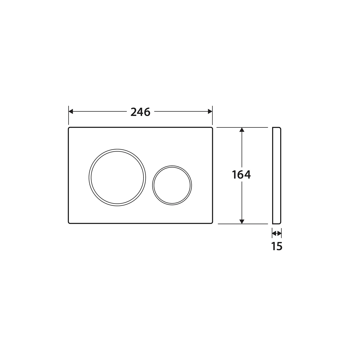 Geberit Sigma 20 Concealed In Wall Flush Plate Button - Image 10