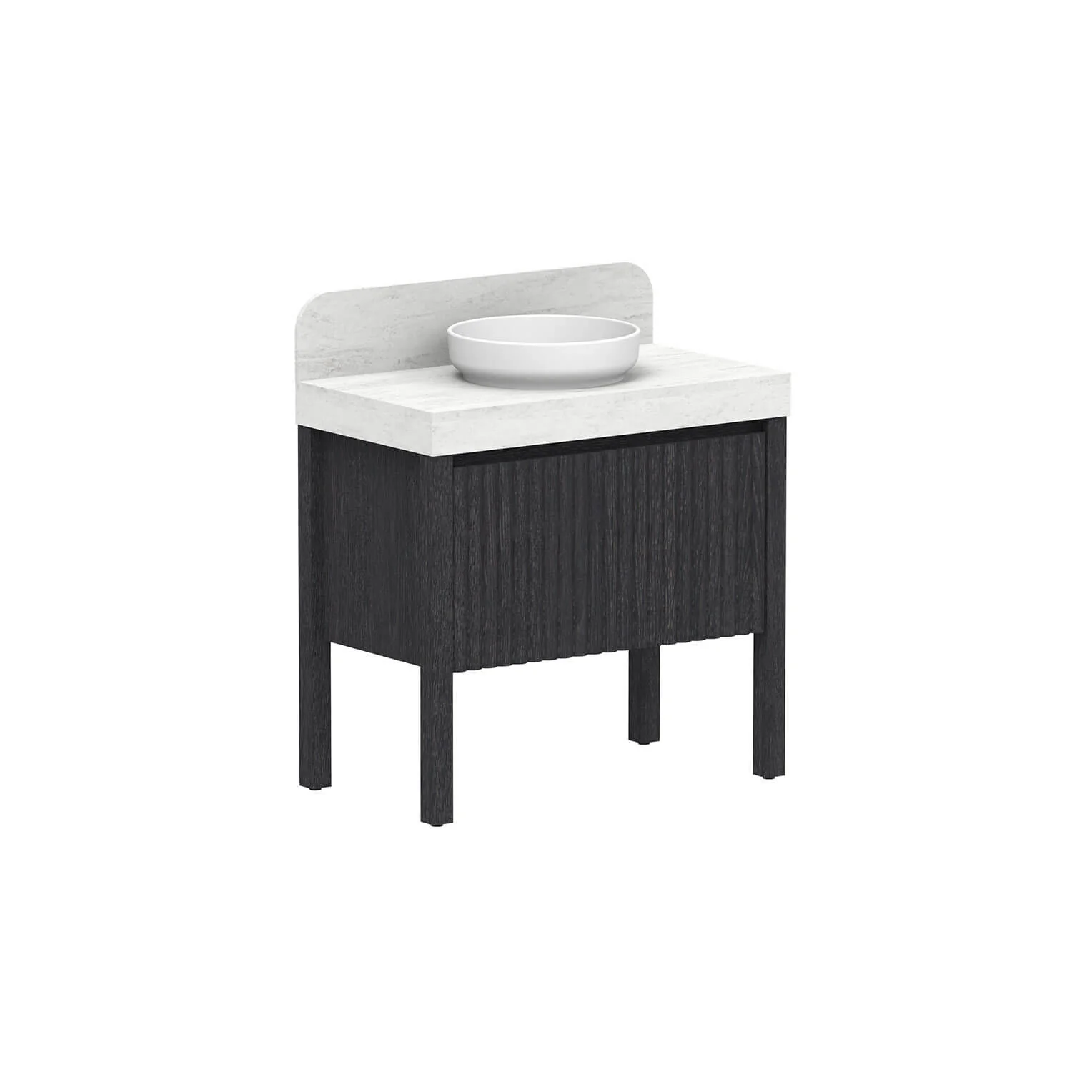 Harper Fluted Vanity with Legs - Image 13