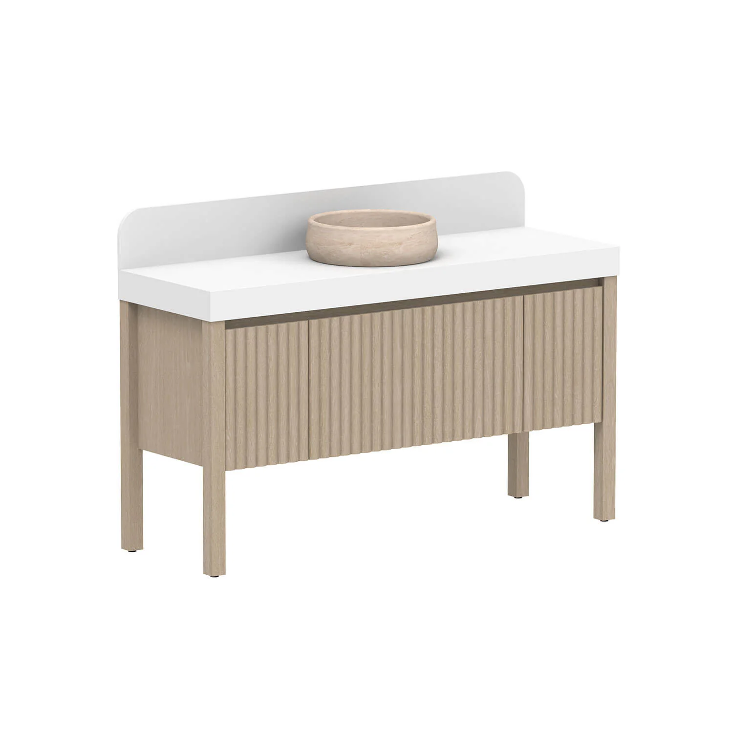 Harper Fluted Vanity with Legs - Image 16