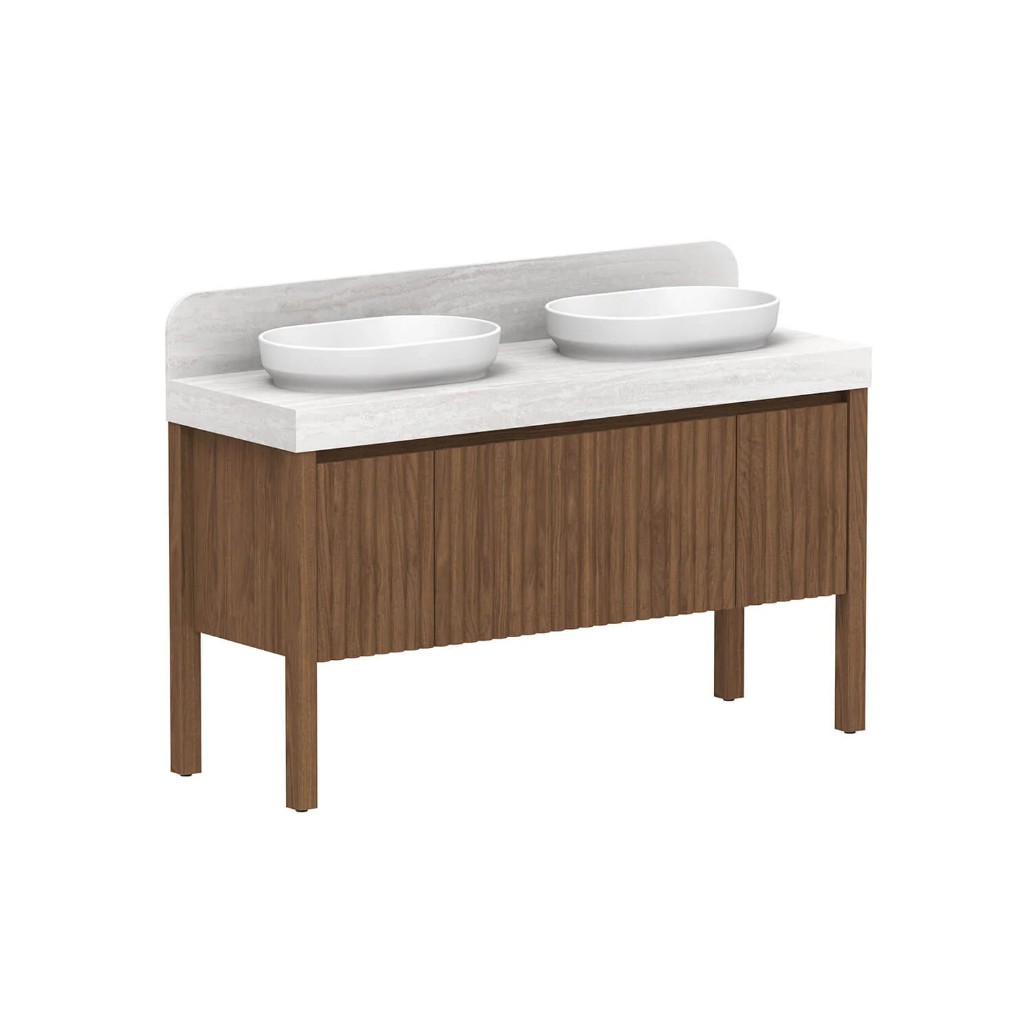 Harper Fluted Vanity with Legs - Image 17
