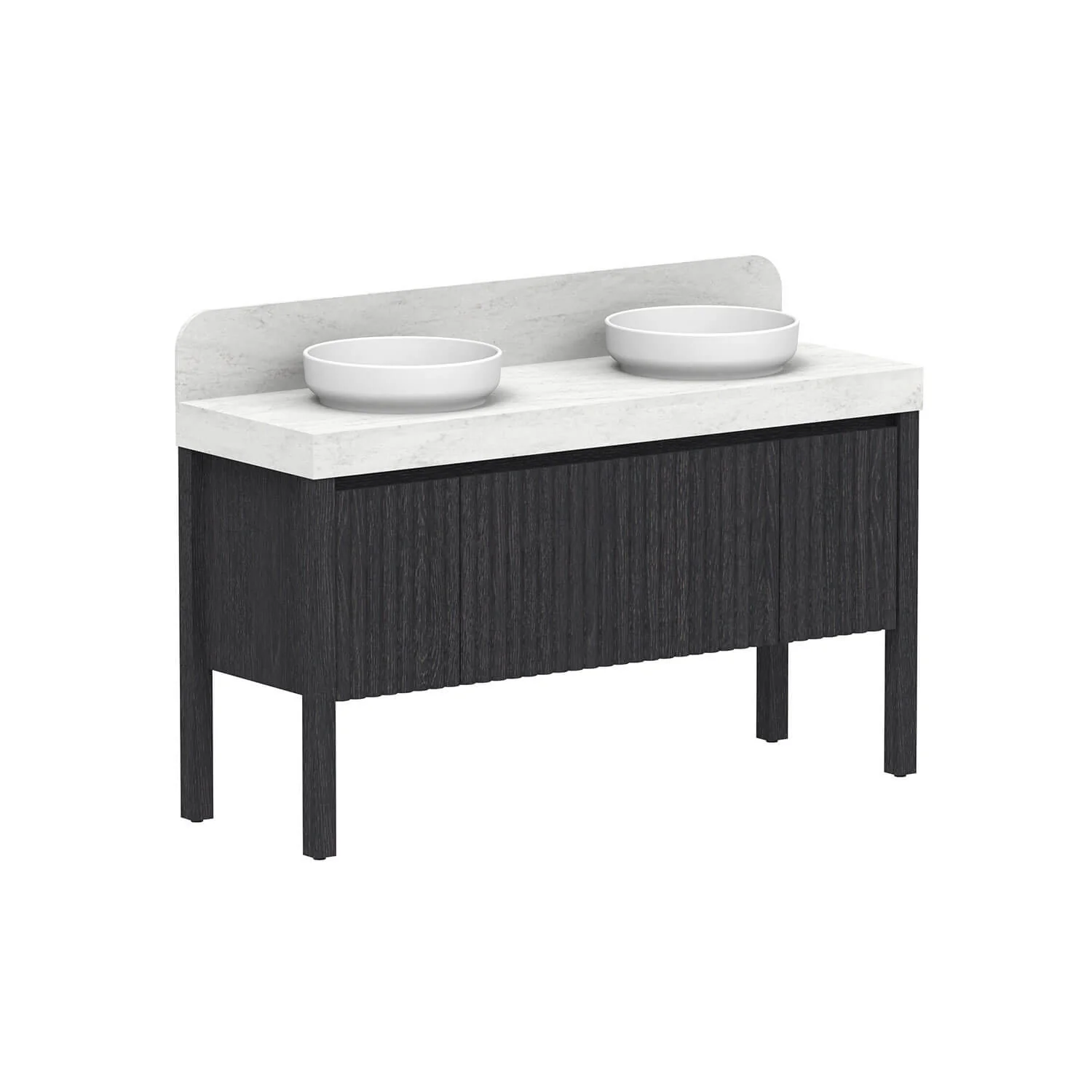 Harper Fluted Vanity with Legs - Image 18
