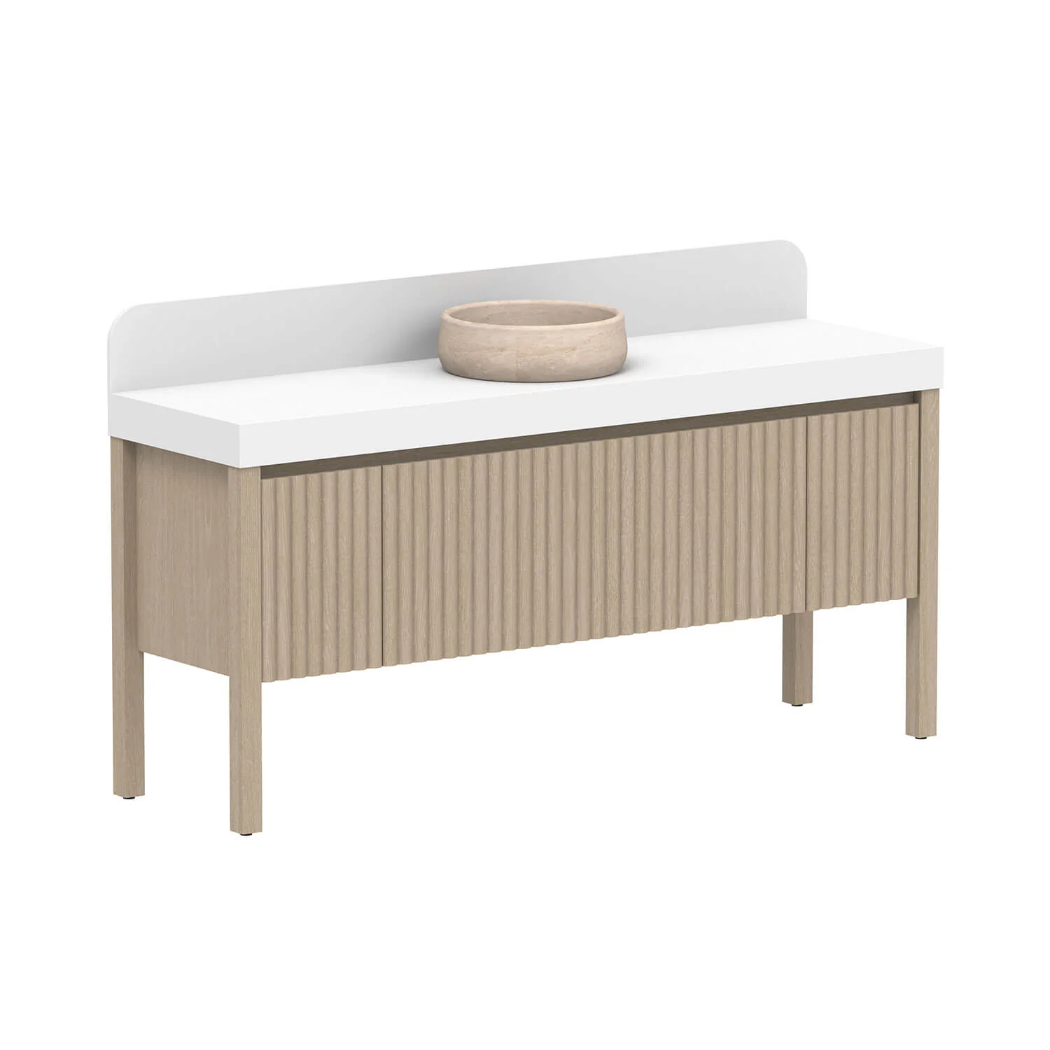 Harper Fluted Vanity with Legs - Image 21