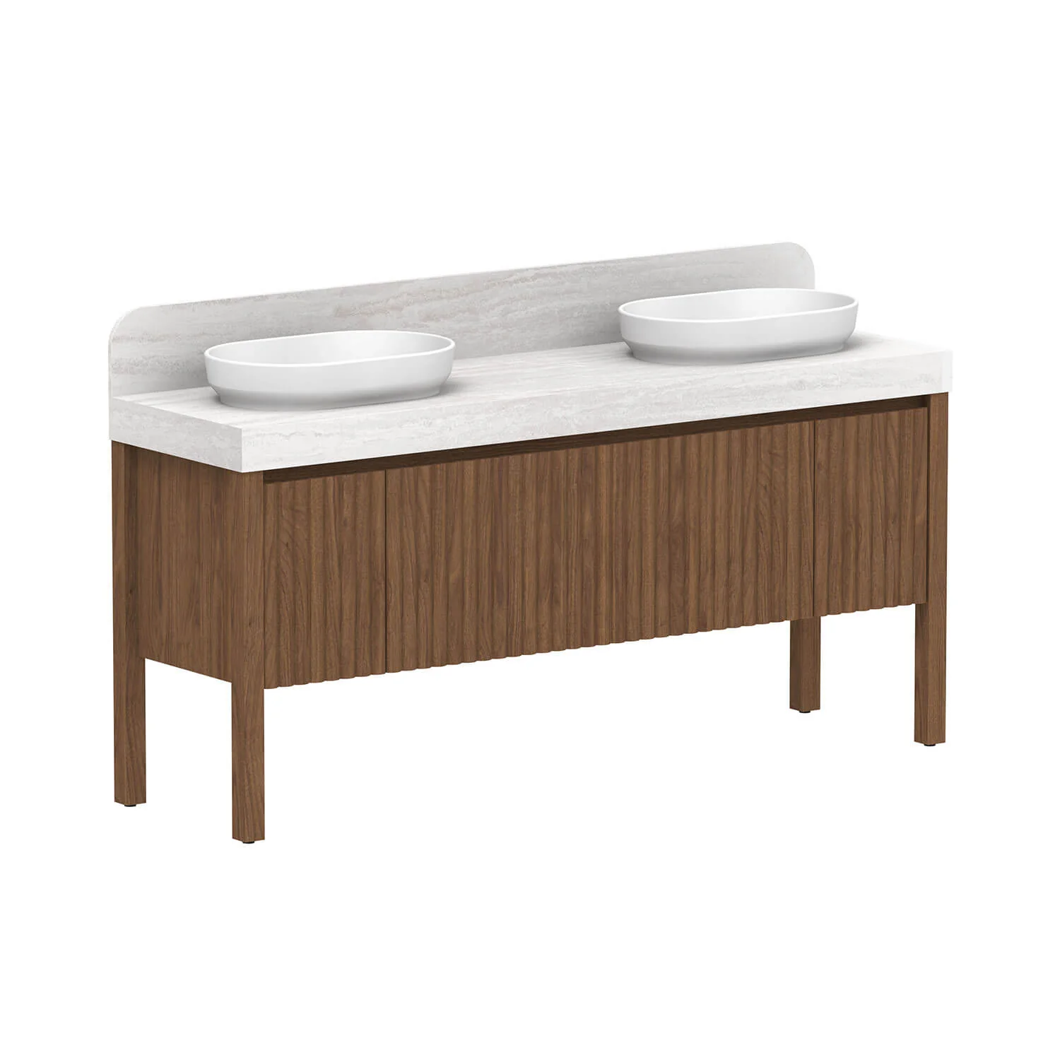 Harper Fluted Vanity with Legs - Image 22