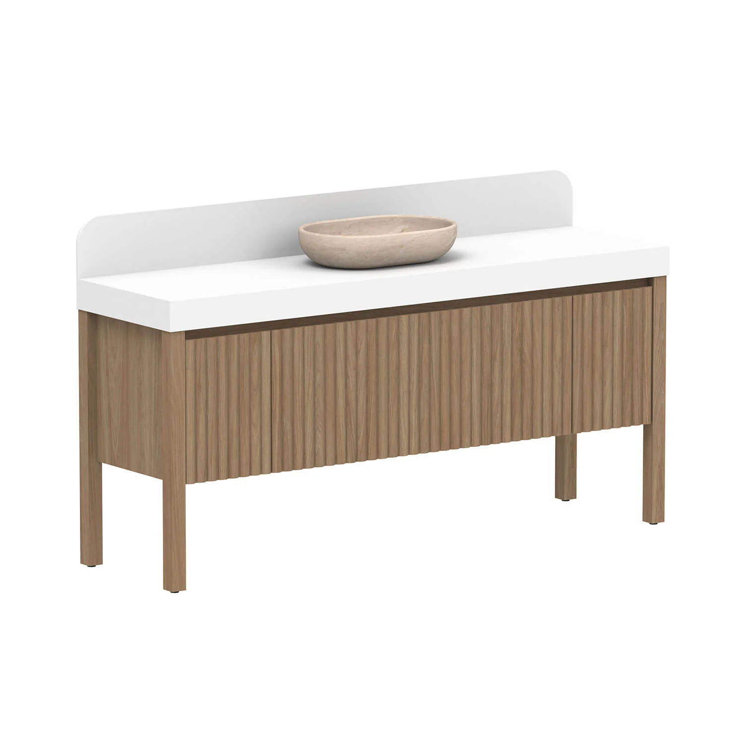 Harper Fluted Vanity with Legs - Image 23