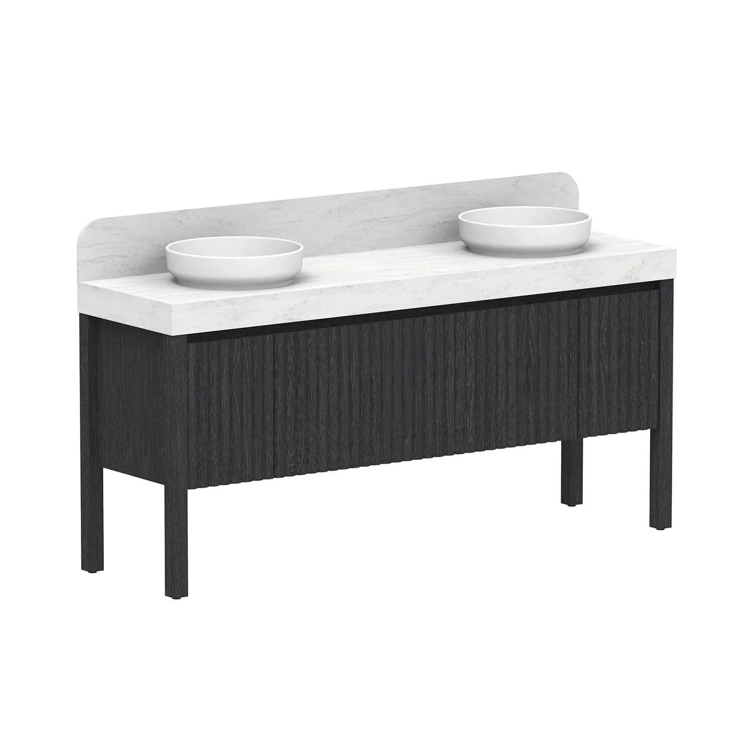Harper Fluted Vanity with Legs - Image 24