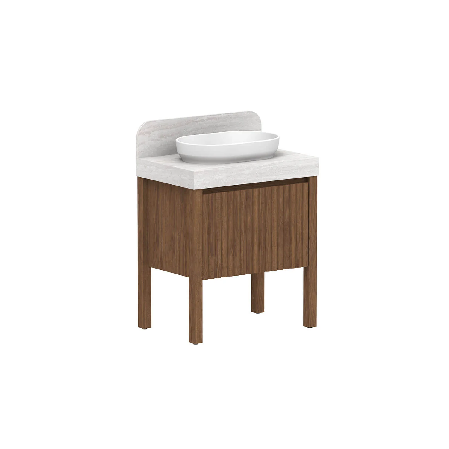 Harper Fluted Vanity with Legs - Image 7