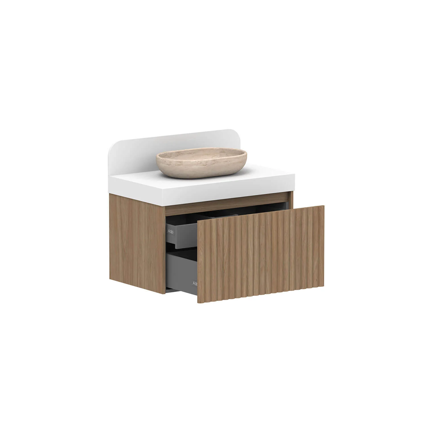 Harper Fluted Wall Hung Vanity - Image 14