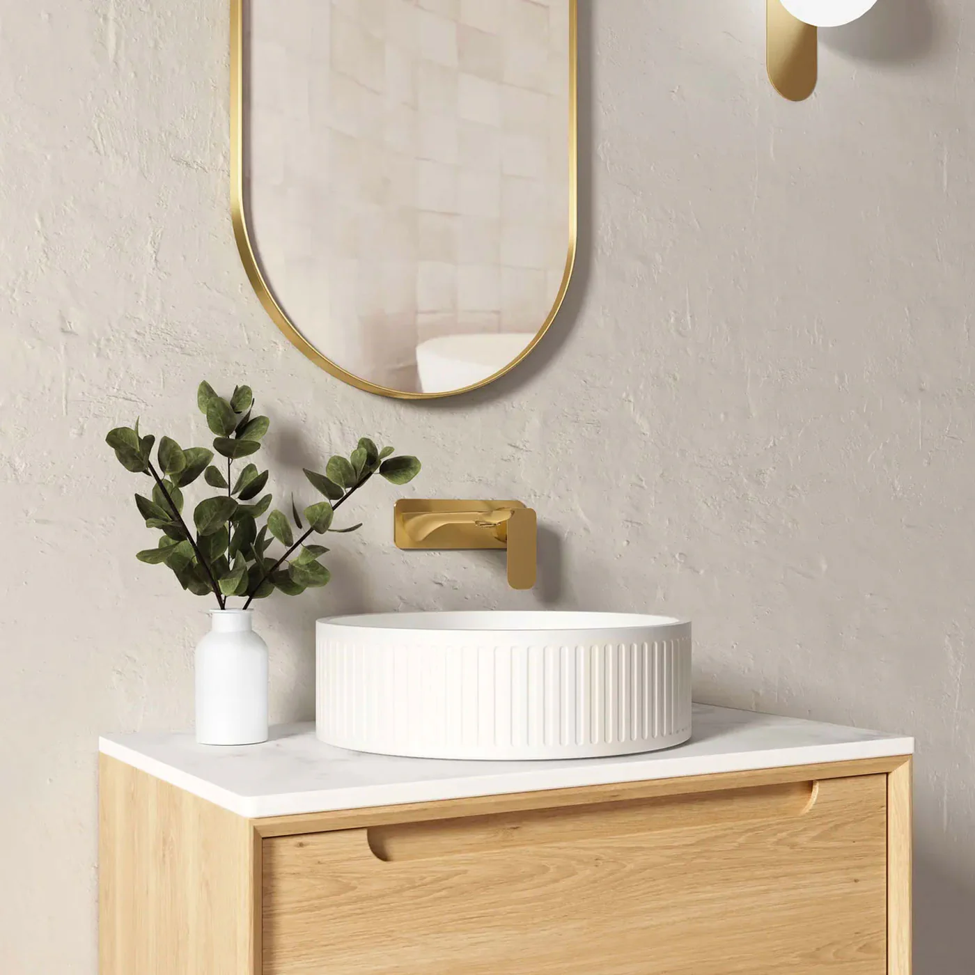 Hudson Concrete Above Counter Round Basin 400mm - Image 3