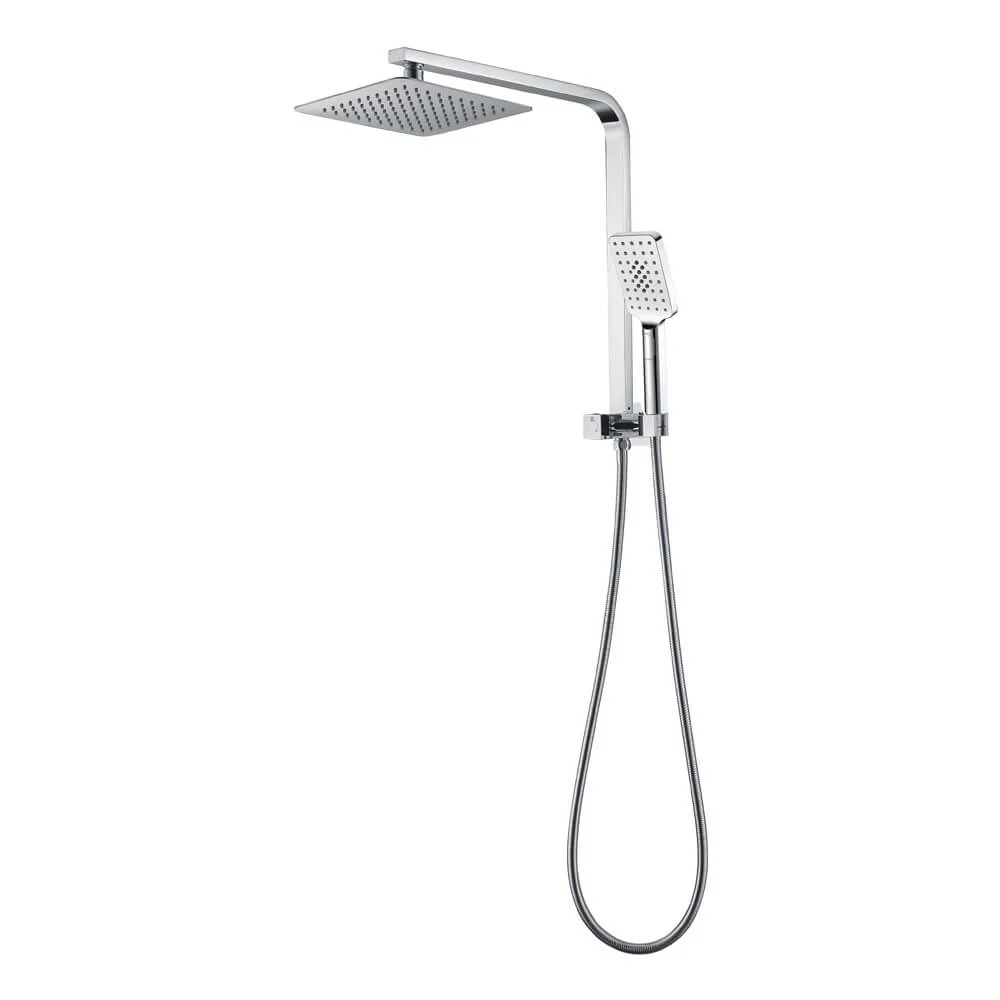 Iris Mini Square Dual Shower Rail Set Combo System - Image 2