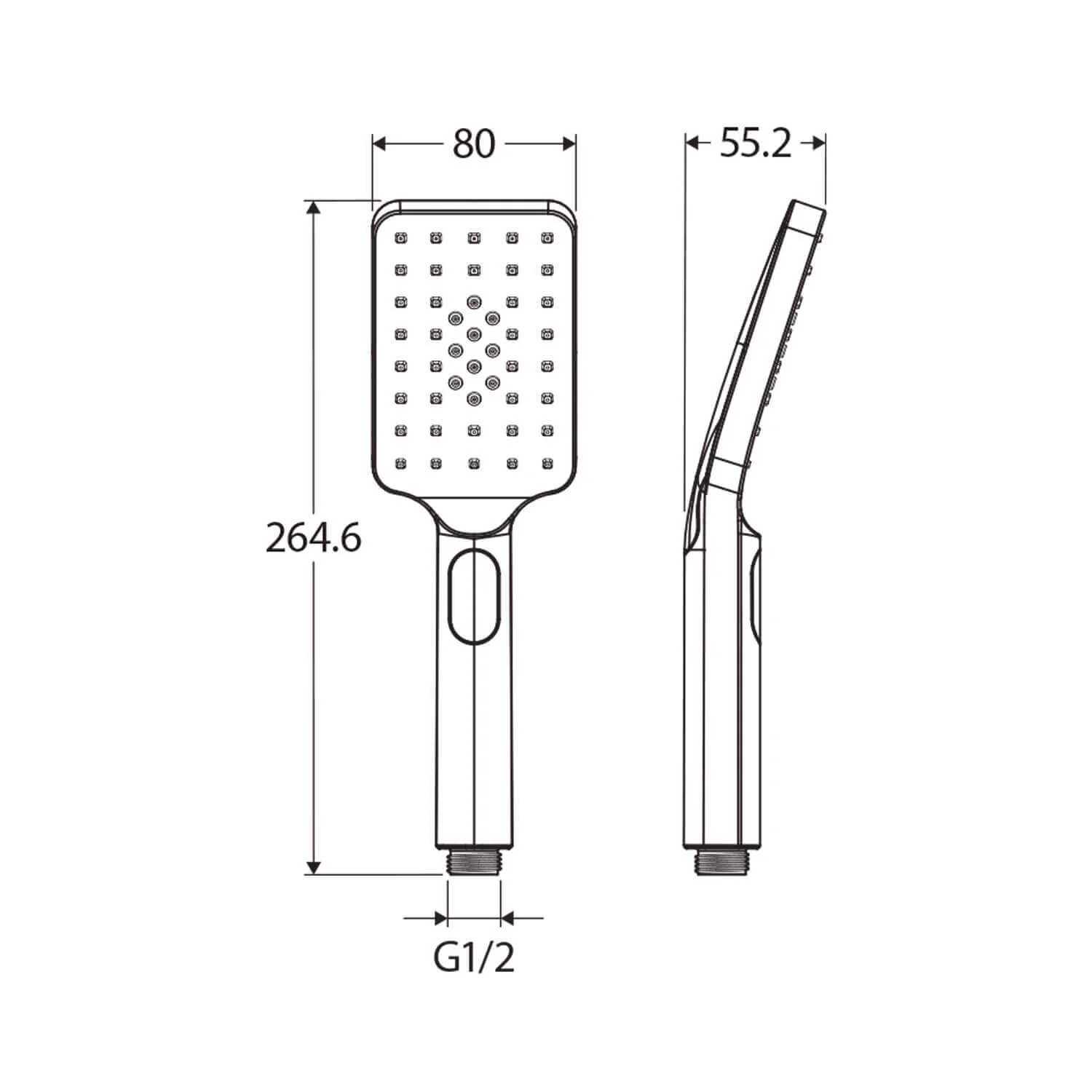 Iris Shower Handset Piece - Image 7