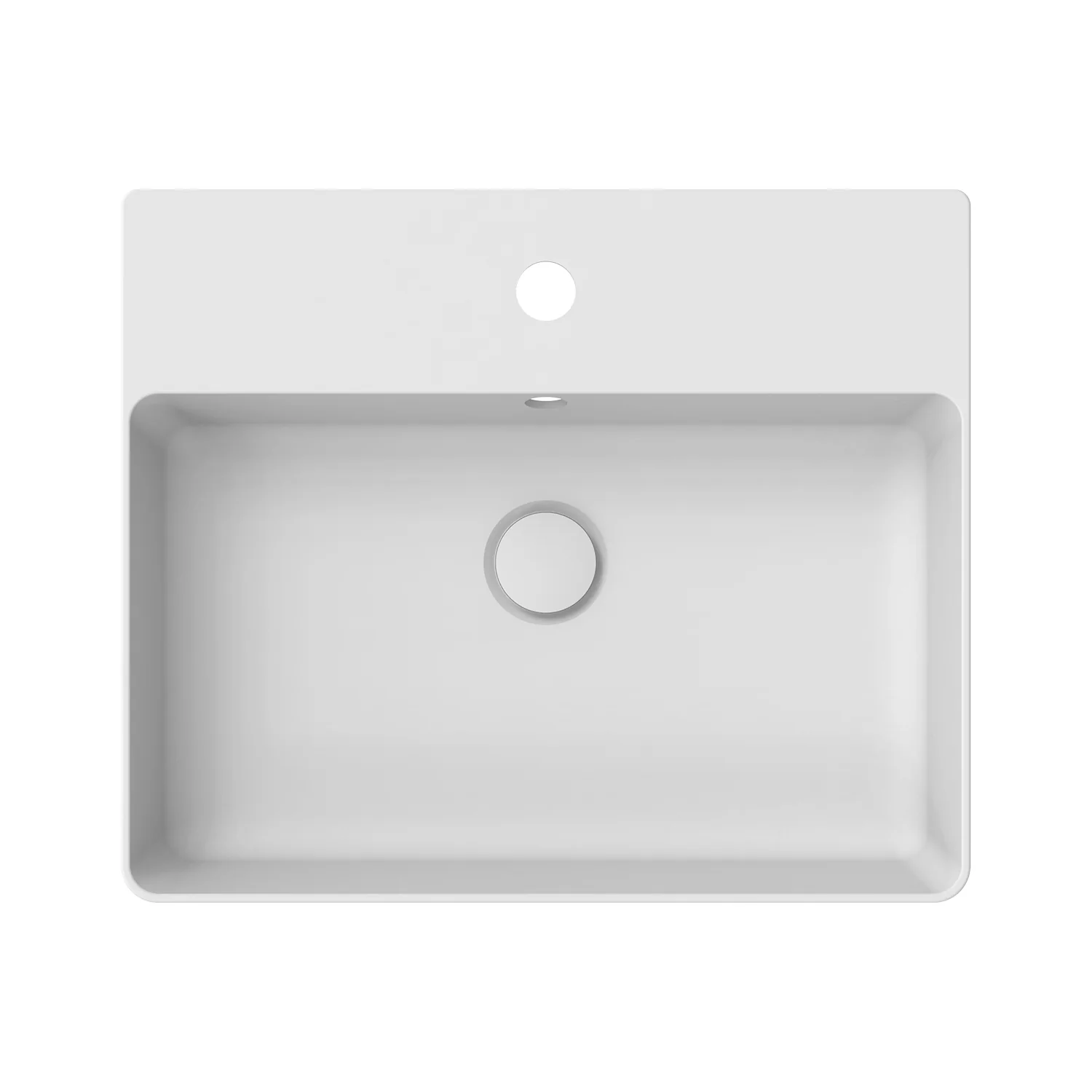 Jack Rectangular Ceramic Basin 500x420mm - Image 2