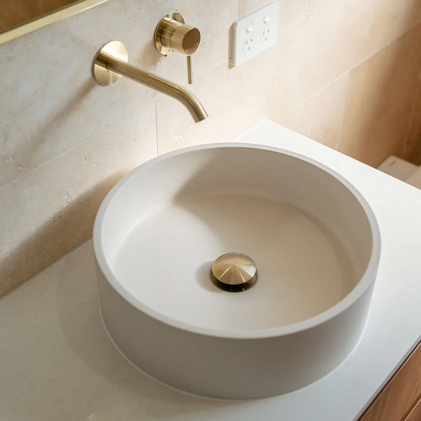 Jada Round Concrete Above Counter Basin 390mm - Image 6