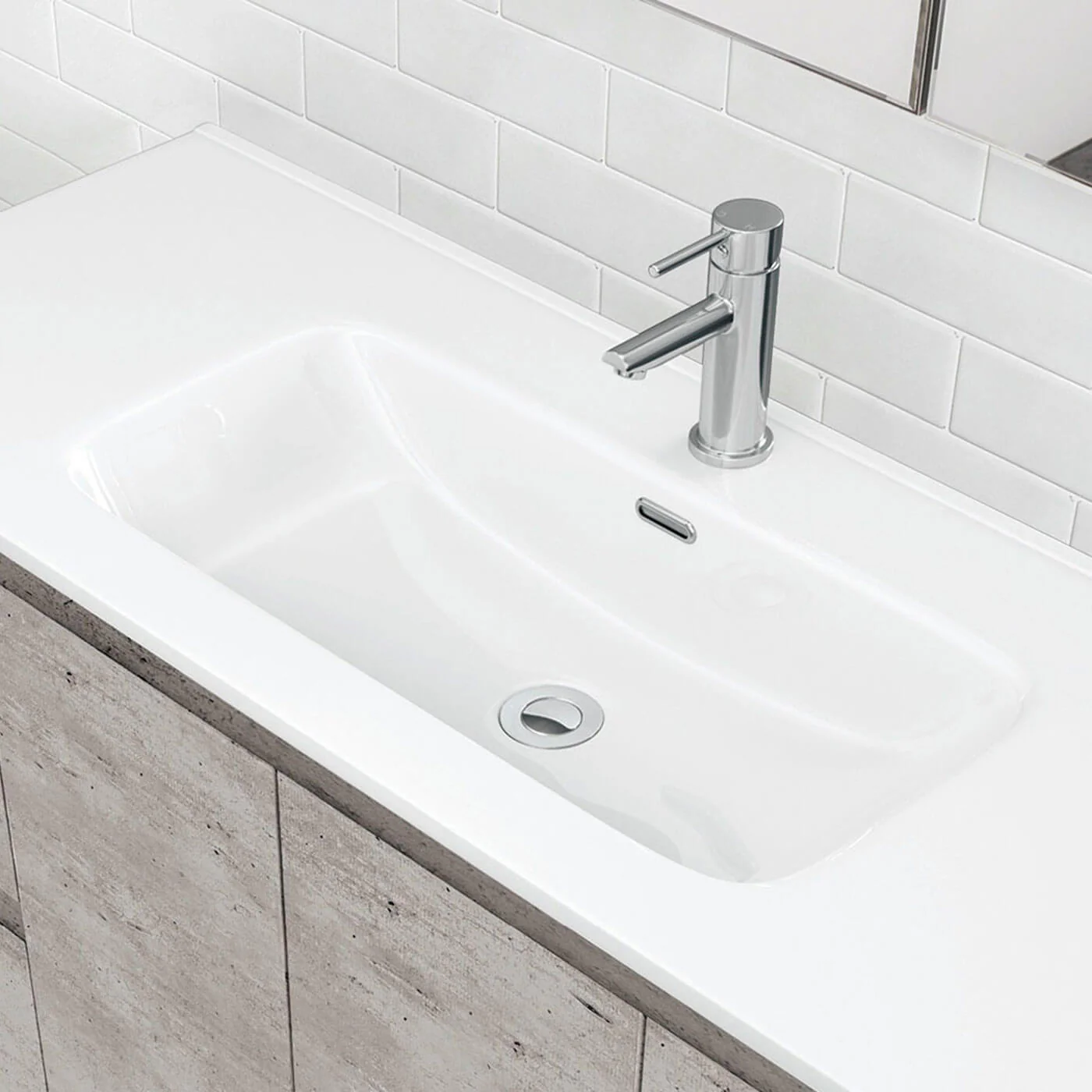 Joli Vanity Ceramic Benchtop Sink with Taphole - Image 3