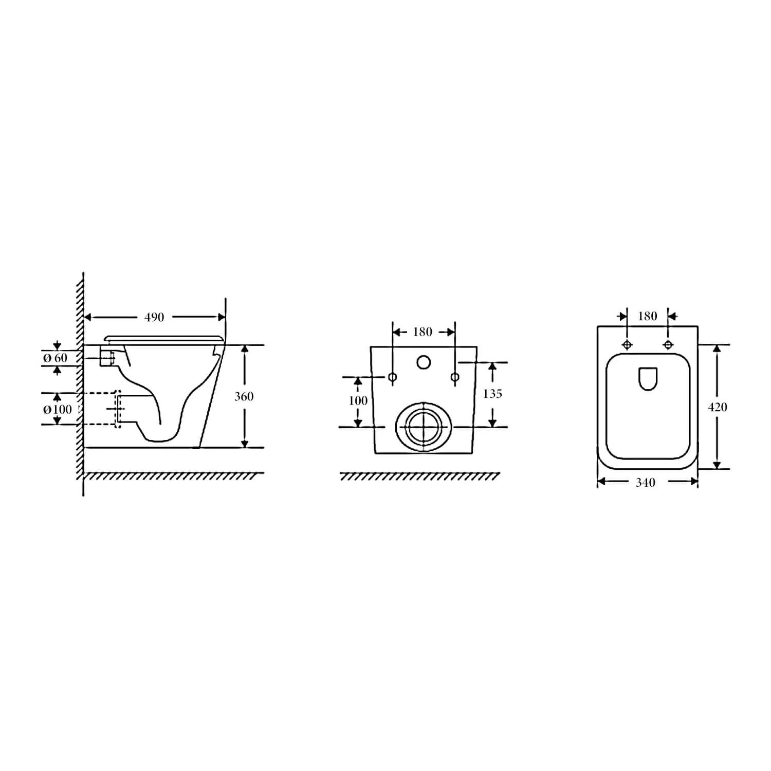 Kansas Wall Hung Rimless Toilet Geberit Sigma 30 Package - Image 2