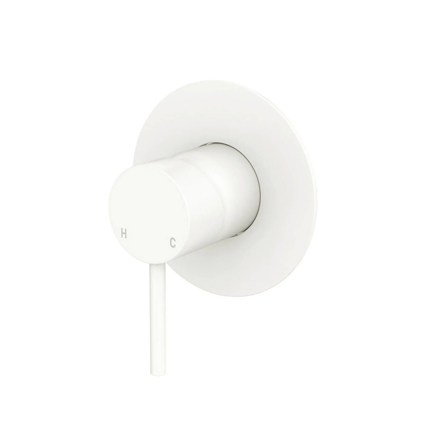 Kaya Pin Handle Shower Wall Mixer 100mm Backplate - Image 3