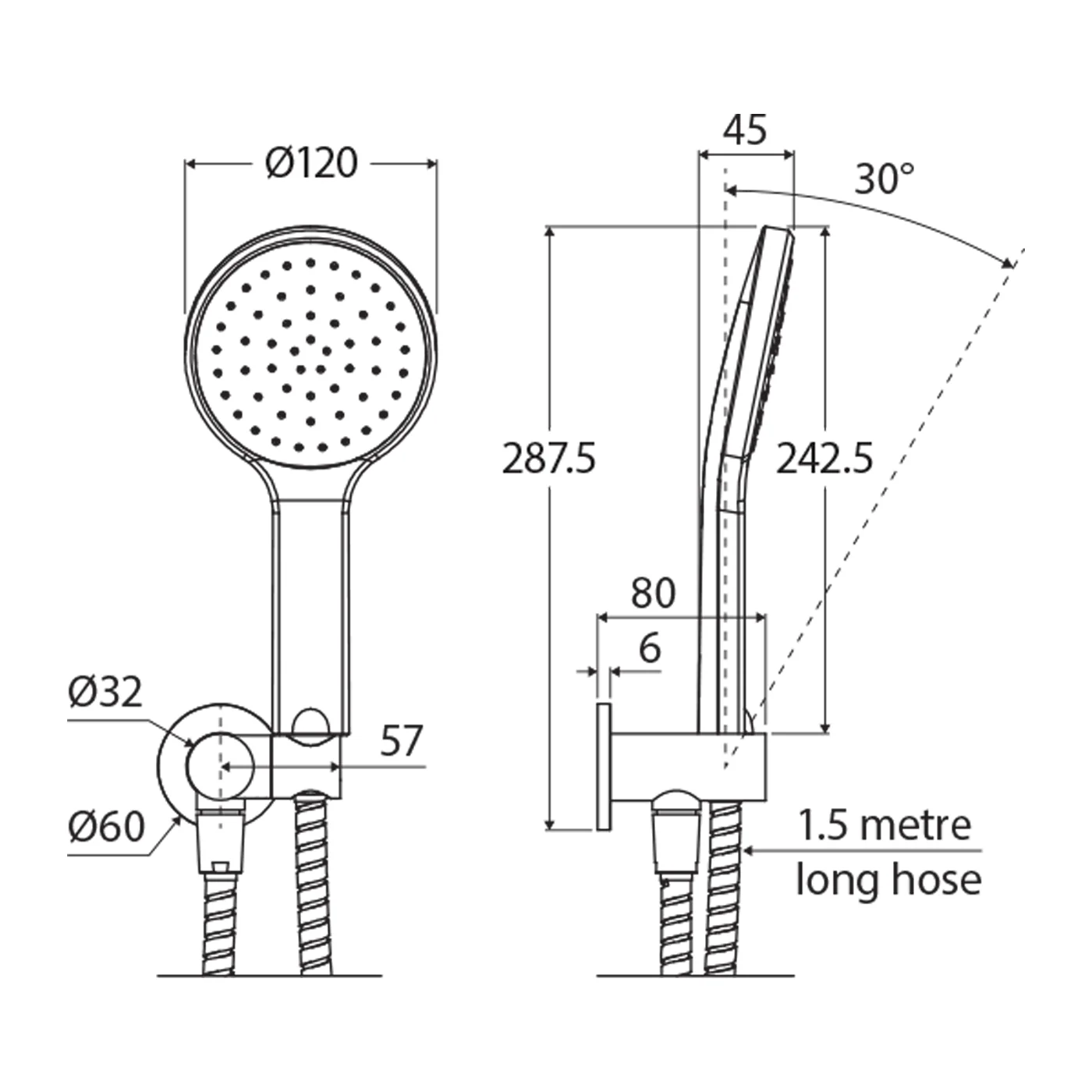Kaya Removable Shower Handset - Image 7